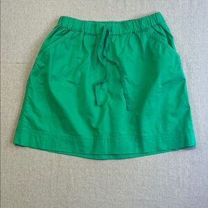Merona Bright Green Cotton Drawstring Mini Skirt